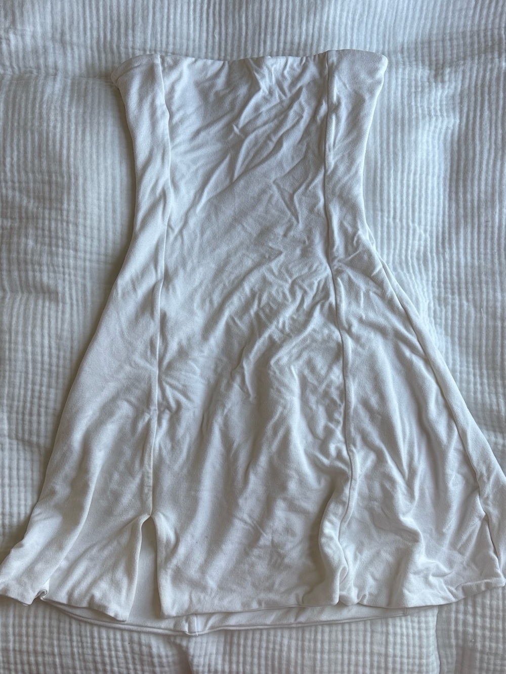 Oh Polly White Strapless Slip Dress